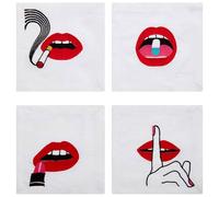Jonathan Adler - LIPS COCKTAIL NAPKINS - Accessoires de maison 1 St.