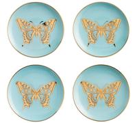 Jonathan Adler - MARIPOSA COASTERS - SET OF 4 - BLUE/GOLD - Accessoires de maison 1 St.