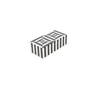Jonathan Adler - Op Art Boîte à bijoux, boîte de rangement, avec surfaces laquées brillantes - (L x l x H) : 20,3 x 10,1 x 6,5 cm