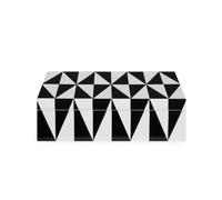 Jonathan Adler - Op Art - Boîte à bijoux, boîte de rangement, boîte - avec surfaces laquées brillantes - (L x l x H) : 25,4 x 15,2 x 7,6 cm