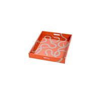 Jonathan Adler Plateau laqué Eden pour femme, Orange, taille unique