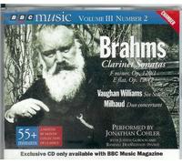 Jonathan Cohler, Judith Gordon, Randall Hodgkinson - Brahms Clarinet Sonatas