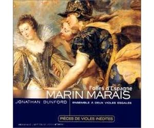 Jonathan Dunford - Marais - Folies d'Espagne, pièces de violes