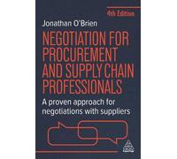 Jonathan O'Brie Negotiation for Procurement and Supply Chain Professiona (Poche)