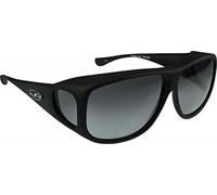 Jonathan Paul Eyewear fitovers XL Noir Mat Gris polarisés Lunettes de Soleil