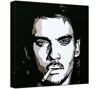 Jonathan Rhys Meyers Pop Art Impression sur toile Multicolore 30 x 30 x 2,5 cm