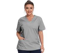 JONATHAN UNIFORM Blouse Medicale Femme 3 Poches Col V, Tenue Aide Soignante