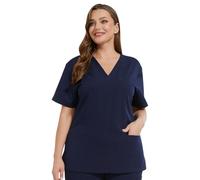 JONATHAN UNIFORM Extensible Blouse Medicale Femme 3 Poches Manche Courte