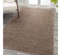 JONATHAN Y SEU100J-8 Haze Tapis Solide à Poils Courts décontracté Contemporain Traditionnel Intérieur, Facile à Nettoyer, Chambre, Cuisine, Salon, Anti-Peluche, 240 cm x 300 cm, Brun