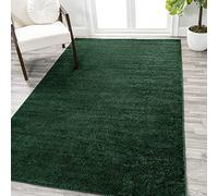 JONATHAN Y SEU100L-8 Haze Tapis Solide à Poils Courts décontracté Contemporain Traditionnel Intérieur, Facile à Nettoyer, Chambre, Cuisine, Salon, Anti-Peluche, 240 cm x 300 cm, Émeraude