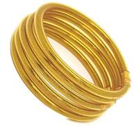 Jonc bouddhiste femme I Bracelet bouddhiste porte bonheur I Bracelet Jonc femme sans Mantra Pack 5u