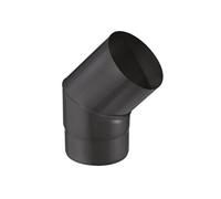 Joncoux Coude émaillé de 45° d'angle - pour raccordement - diamètre 125 mm - longueur 13 cm - épaisseur 0,7 mm