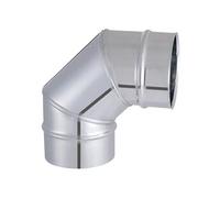 Joncoux Coude lisse de raccordement de 90° d'angle - modèle TYRAL - inox 304 - Ø150