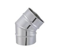 Joncoux Coude lisse de raccordement pour tubage - 45° d'angle - inox 304 - modèle TYRAL - Ø125