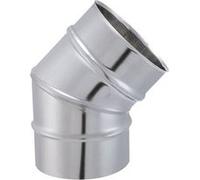 Joncoux Coude lisse de raccordement pour tubage - 45° d'angle - inox 304 - modèle TYRAL - Ø125