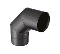 Joncoux Coude pour évacuation des fumées - 90°d'angle - émail 0.7MM - noir mat - Ø150MM