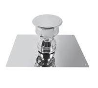 Joncoux Kit de finition haut de conduit - modèle Apollo - Pour Poêle à Pellets - Inox - Ø100 350/500