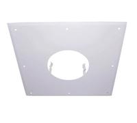 Joncoux Plaque de propreté - 400x400MM - blanche - pour conduit de diamètre 100MM