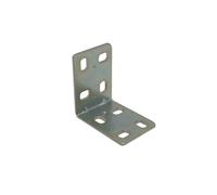 Jonction d'angle 4×4 cm en acier galvanisé | Ensemble 4 pièces | Supports en L pour connexions à 90° | Pour bois, meubles et cadres (40×40x28 mm)