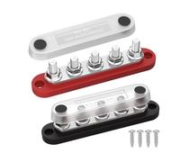 Jonction Des Bornes D'alimentation - Barre Omnibus Isolée, Bande De Connecteurs Marins | Module De Jauge Lourde Double Couleur Avec Vis Pour Installation D'organisation De Câblage Électrique Solaire D