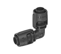 Gardena Jonction en L Quick & Easy 1/2 (13 mm) Noir – Boîte de 5 – 13202-26