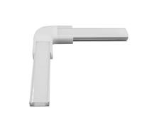 Jonction en L pour Profilé Aluminium en Saillie pour Ruban LED Double jusqu'à 20mm Opale