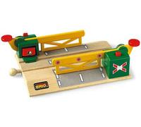 Brio – Circuit de train en bois – Passage à niveau magnétique