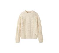 JONEN Pull torsadé Fille Vanille 16A