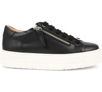 Jones Bootmaker Jones Bootmaker Black Amaliada Leather Platform Trainers