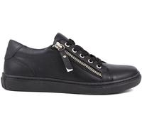 Jones Bootmaker Jones Bootmaker Black/Black Padova2 Leather Lace-Up Trainers