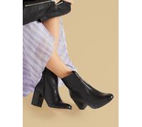 Jones Bootmaker Jones Bootmaker Black Regular Fit Neptune Leather Heeled Ankle Boots