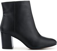 Jones Bootmaker Jones Bootmaker Black Wide Fit Neptune Leather Heeled Ankle Boots