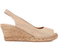 Jones Bootmaker Jones Bootmaker Gold Regular Fit Natural Rosanna Slingback Wedges