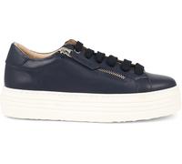 Jones Bootmaker Jones Bootmaker Navy Amaliada Leather Platform Trainers