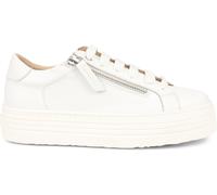 Jones Bootmaker Jones Bootmaker White Amaliada Leather Platform Trainers
