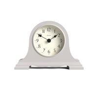 JONES CLOCKS® Speakeasy Horloge de cheminée Petit | Chapeau Classique de napoléon | Gris | Style Classique Contemporain pour Bureau, Table, étagère ou Chevet