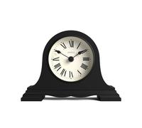 JONES CLOCKS® Speakeasy Horloge de cheminée Petit | Chapeau Classique de napoléon | Noir | Chiffres Romains | Style Traditionnel pour Bureau, Table, étagère ou Chevet