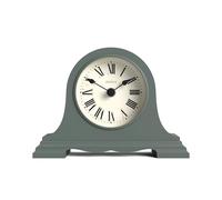 JONES CLOCKS® Speakeasy Horloge de cheminée Petit | Chapeau Classique de napoléon | Vert | Chiffres Romains | Style Traditionnel pour Bureau, Table, étagère ou Chevet