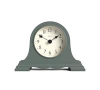JONES CLOCKS® Speakeasy Horloge de cheminée Petit | Chapeau Classique de napoléon | Vert | Style Classique Contemporain pour Bureau, Table, étagère ou Chevet