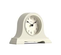 JONES CLOCKS® Speakeasy Petite Horloge à cheminée | Conception Classique du Chapeau de Napoléon | Crème pâle | Style Classique Contemporain pour Bureau, Table, étagère ou Table de Chevet