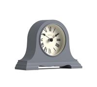 JONES CLOCKS® Speakeasy Petite Horloge à cheminée | Conception Classique du Chapeau de Napoléon | Marine française | Chiffres Romains | Style Traditionnel pour Bureau ou Table de Chevet