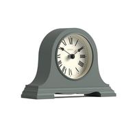 JONES CLOCKS® Speakeasy Petite Horloge à cheminée | Conception Classique du Chapeau de Napoléon | Vert | Chiffres Romains | Style Traditionnel pour Bureau, Table, étagère ou Table de Chevet