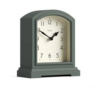JONES CLOCKS® Tavern Horloge de cheminée | Conception Moderne du Dessus en Arc | Asperges Vertes | Style Classique Contemporain pour Bureau, Table, étagère ou Table de Chevet