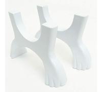 Jones et Gris - Paire de Pieds en Fonte Radiateur Colonne Prend en Charge Support Pieds Griffe Blanc