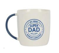 Jones Home & Gift DA_50438 Super Dad Mug Naturel 9 x 12 x 8 cm