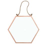 Jones Home & Gifts Petit Miroir | Géométrique | H : 17,5 cm l : 20 cm P : 0,5 cm | Lot de 1