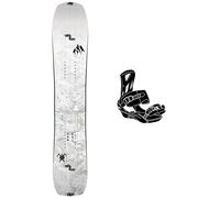 Jones - Pack Planche Snowboard Solution - 162W + Eterlou Noir Gris - Planche Snowboard