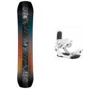 Jones - Packs (snowboard + fix) - Snowboard all-mountain - Pack Mountain Twin 2027 pour Homme en Bois - Noir Noir 154 cm,157 cm,159W cm,160 cm,162W cm,165W cm