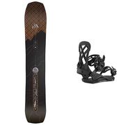 Jones - Packs (snowboard + fix) - Snowboard freeride - Pack Flagship Pro 2027 en Bois - Noir Noir 158 cm,161 cm,162W cm