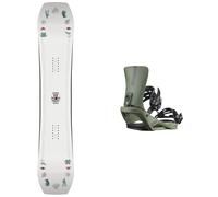 Jones - Packs (snowboard + fix) - Snowboard freestyle - Pack Tweaker Women's 2026 en Bois - Blanc Blanc 146 cm,151 cm